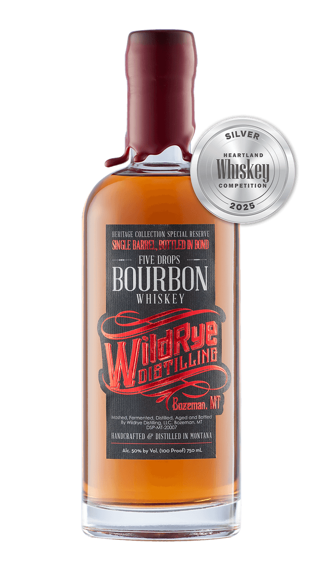 WildRye Five Drops Bourbon, Single Barrel Bottled-in-Bond